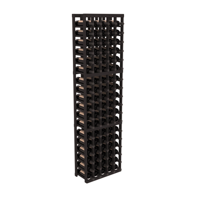 InstaCellar - 5 Column Standard Rack in Grand Mahogany Black stained without WineSafe™ Satin Sealant