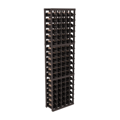 InstaCellar - 5 Column Standard Rack in Grand Mahogany Black stained with WineSafe™ Satin Sealant
