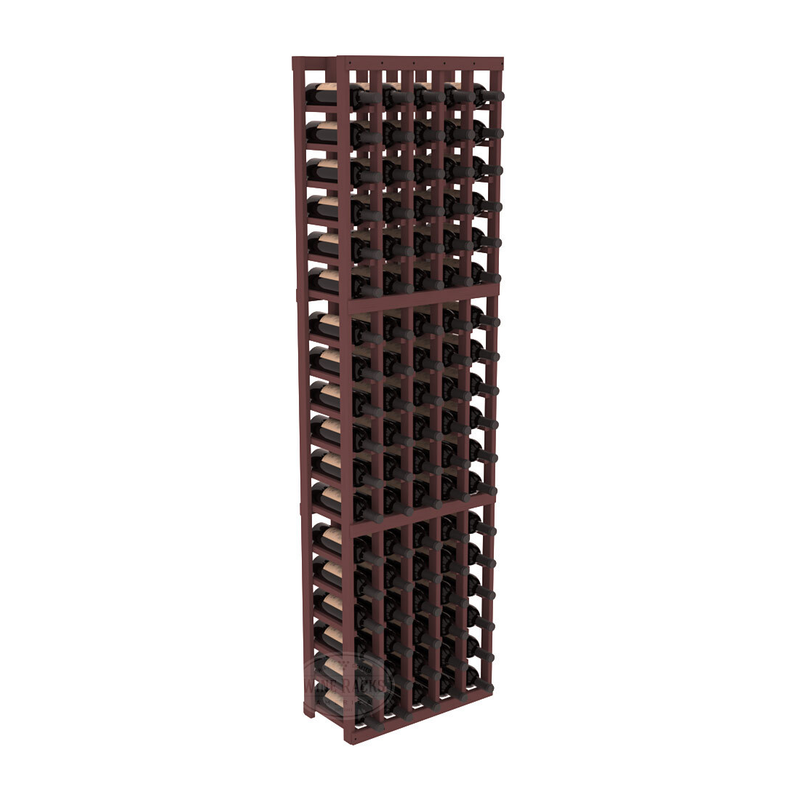 InstaCellar - 5 Column Standard Rack in Ponderosa Pine Walnut stained without WineSafe™ Satin Sealant