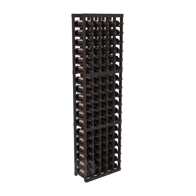 InstaCellar - 5 Column Standard Rack in Ponderosa Pine Black stained without WineSafe™ Satin Sealant