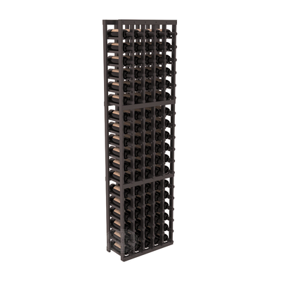 InstaCellar - 5 Column Standard Rack in Ponderosa Pine Black stained with WineSafe™ Satin Sealant