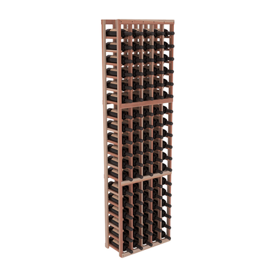 InstaCellar - 5 Column Standard Rack in Premium Redwood Unstained without WineSafe™ Satin Sealant