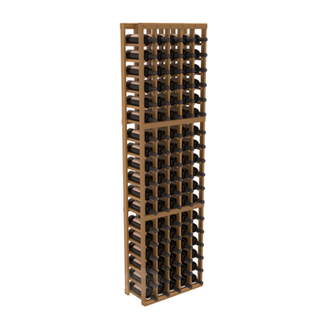 InstaCellar - 5 Column Standard Rack in Premium Redwood Oak stained with WineSafe™ Satin Sealant
