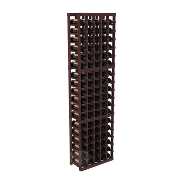 InstaCellar - 5 Column Standard Rack in Premium Redwood Walnut stained without WineSafe™ Satin Sealant