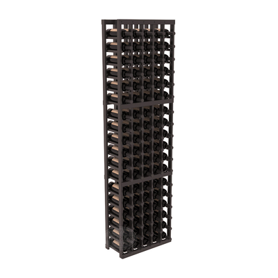 InstaCellar - 5 Column Standard Rack in Premium Redwood Black stained with WineSafe™ Satin Sealant