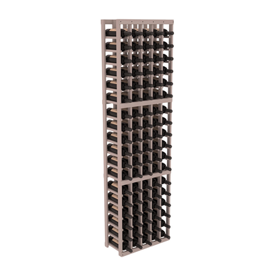InstaCellar - 5 Column Standard Rack in Premium Redwood Greywash stained without WineSafe™ Satin Sealant