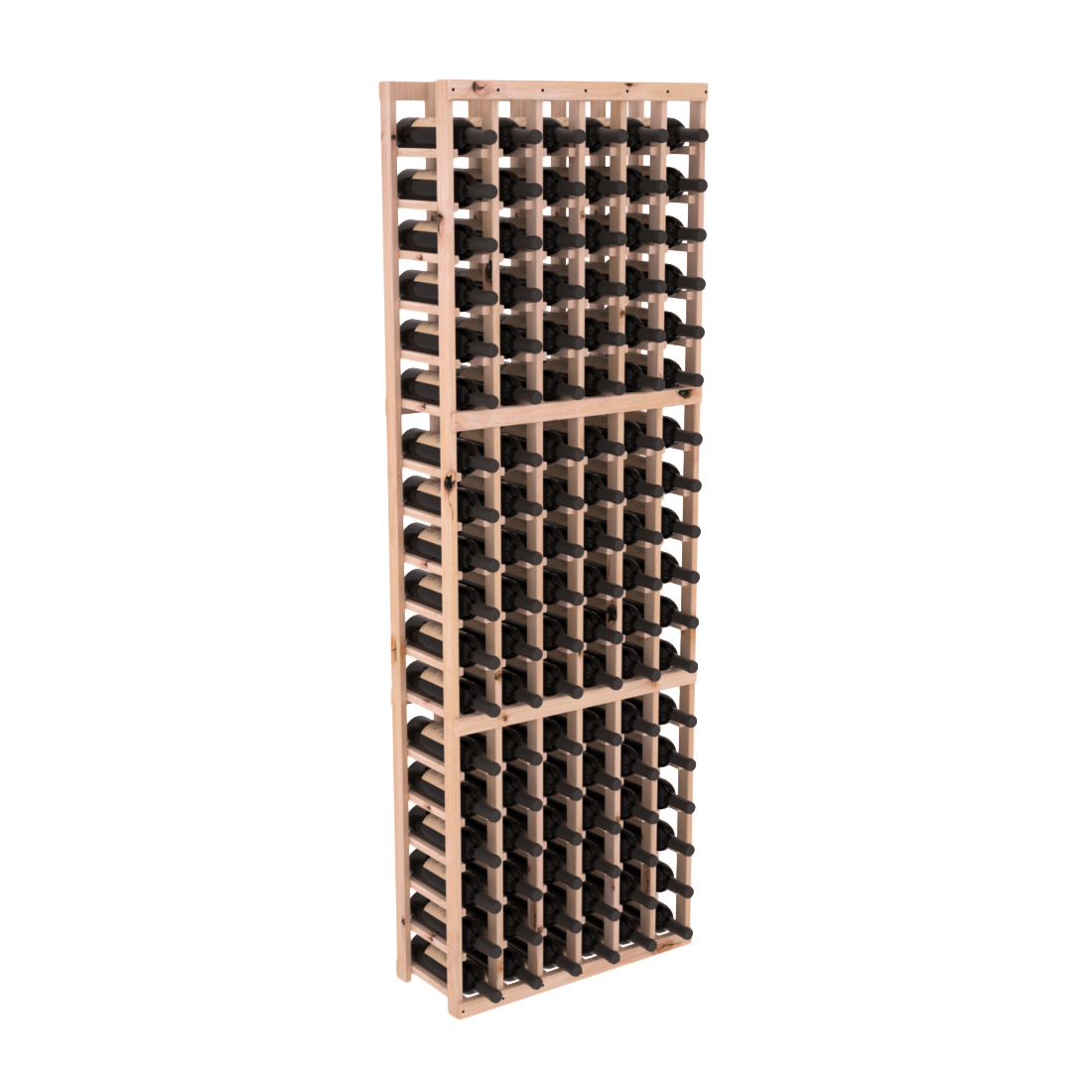 InstaCellar - 6 Column Standard Rack in Knotty Alder Unstained without WineSafe™ Satin Sealant