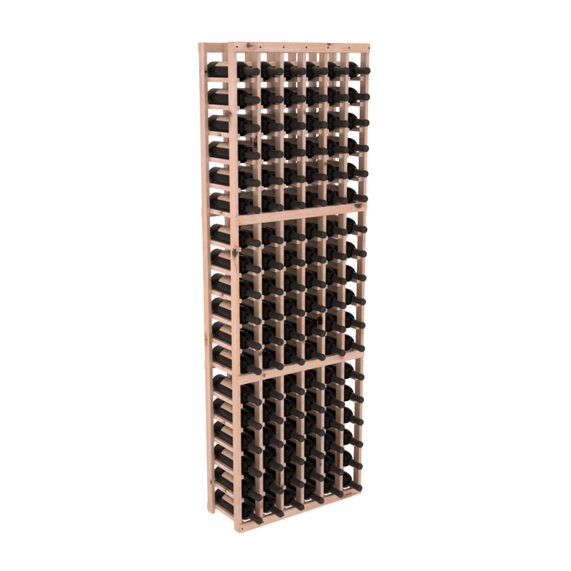 InstaCellar - 6 Column Standard Rack in Knotty Alder Unstained with WineSafe™ Satin Sealant