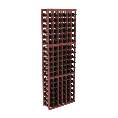InstaCellar - 6 Column Standard Rack in Knotty Alder Cherry stained with WineSafe™ Satin Sealant