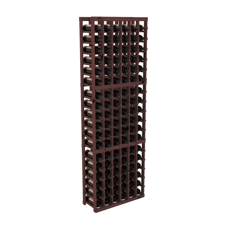 InstaCellar - 6 Column Standard Rack in Knotty Alder Walnut stained without WineSafe™ Satin Sealant