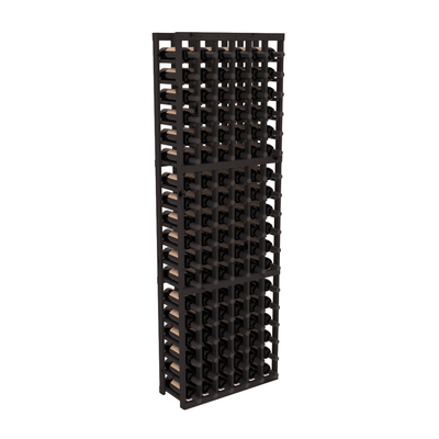 InstaCellar - 6 Column Standard Rack in Knotty Alder Black stained without WineSafe™ Satin Sealant