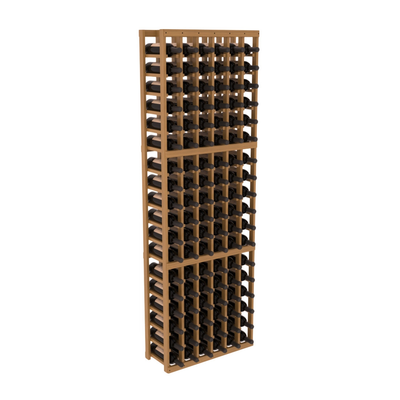 InstaCellar - 6 Column Standard Rack in Grand Mahogany Oak stained with WineSafe™ Satin Sealant
