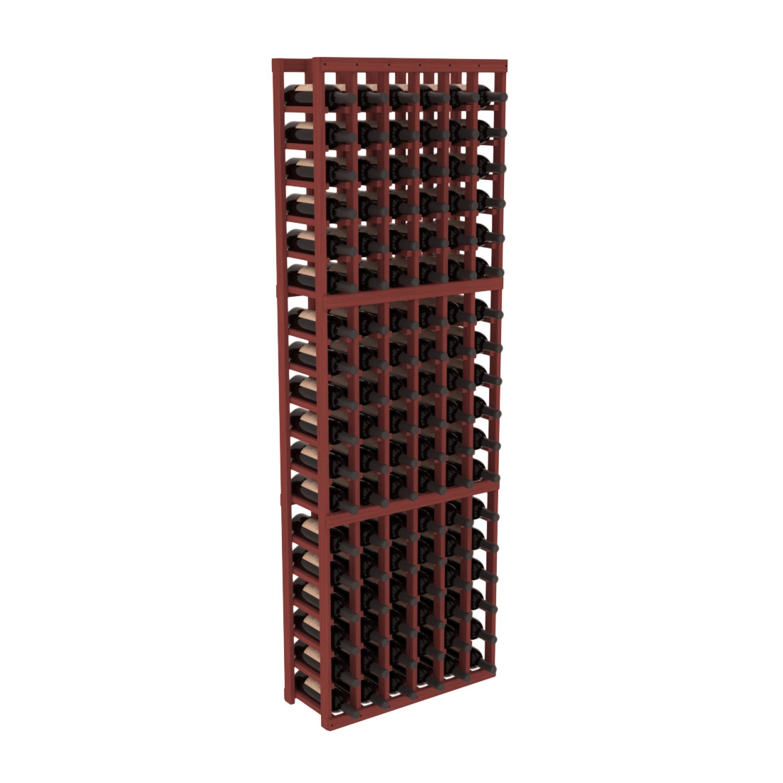 InstaCellar - 6 Column Standard Rack in Grand Mahogany Cherry stained without WineSafe™ Satin Sealant