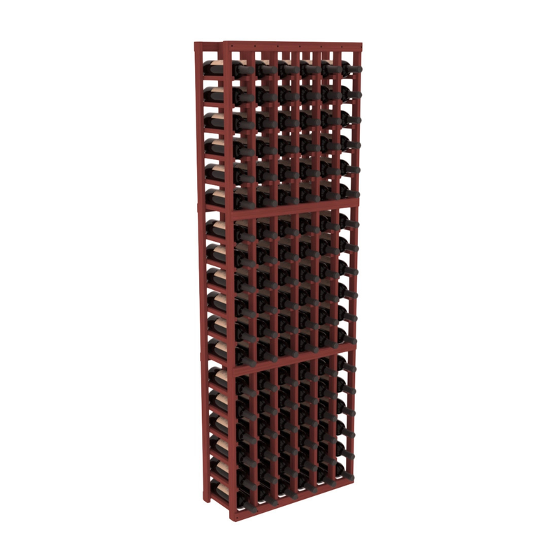 InstaCellar - 6 Column Standard Rack in Grand Mahogany Cherry stained without WineSafe™ Satin Sealant