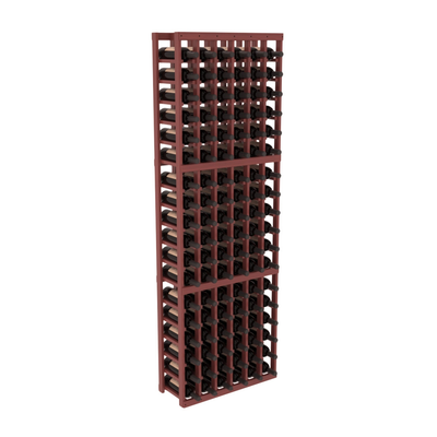 InstaCellar - 6 Column Standard Rack in Grand Mahogany Cherry stained with WineSafe™ Satin Sealant