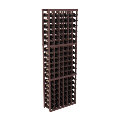 InstaCellar - 6 Column Standard Rack in Grand Mahogany Walnut stained with WineSafe™ Satin Sealant