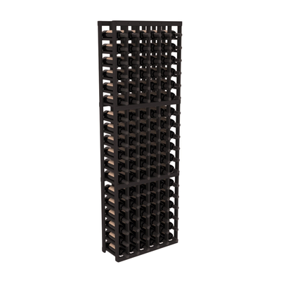 InstaCellar - 6 Column Standard Rack in Grand Mahogany Black stained without WineSafe™ Satin Sealant