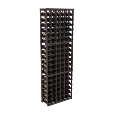 InstaCellar - 6 Column Standard Rack in Grand Mahogany Black stained with WineSafe™ Satin Sealant