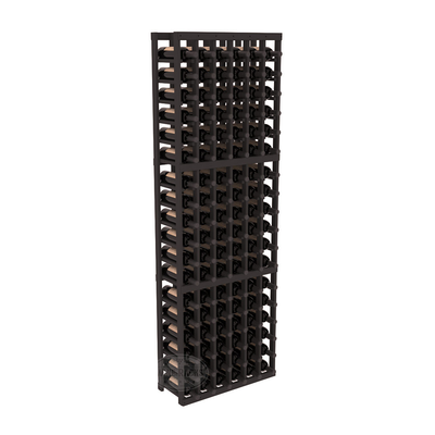 InstaCellar - 6 Column Standard Rack in Ponderosa Pine Black stained without WineSafe™ Satin Sealant
