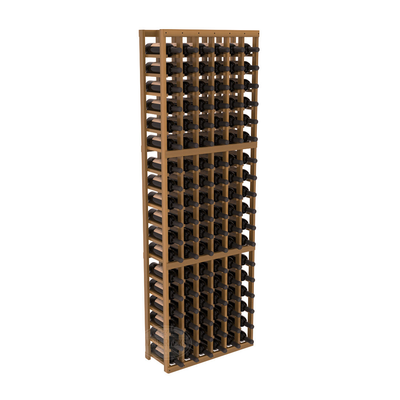 InstaCellar - 6 Column Standard Rack in Premium Redwood Oak stained with WineSafe™ Satin Sealant