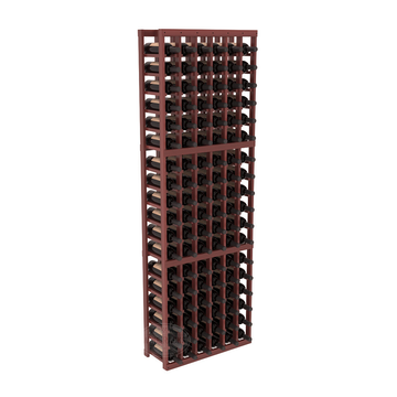 InstaCellar - 6 Column Standard Rack in Premium Redwood Cherry stained with WineSafe™ Satin Sealant