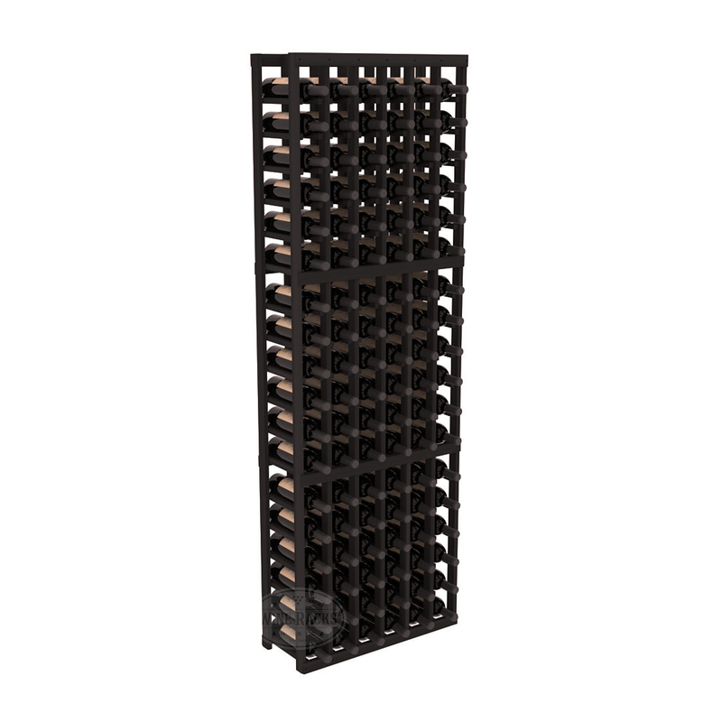 InstaCellar - 6 Column Standard Rack in Premium Redwood Black stained without WineSafe™ Satin Sealant