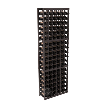 InstaCellar - 6 Column Standard Rack in Premium Redwood Black stained with WineSafe™ Satin Sealant
