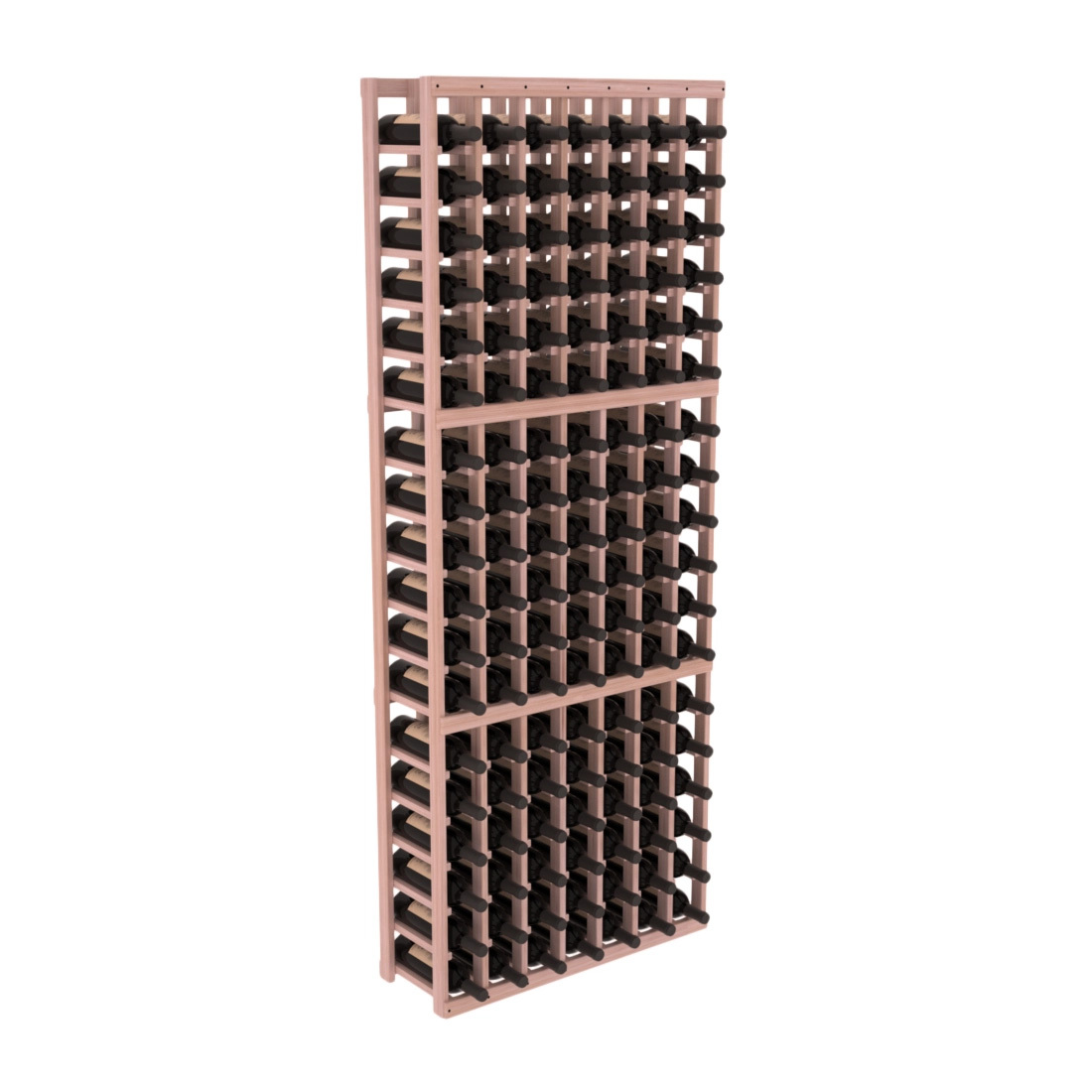 InstaCellar - 7 Column Standard Rack in Grand Mahogany Unstained with WineSafe™ Satin Sealant