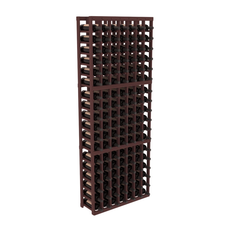 InstaCellar - 7 Column Standard Rack in Grand Mahogany Walnut stained without WineSafe™ Satin Sealant