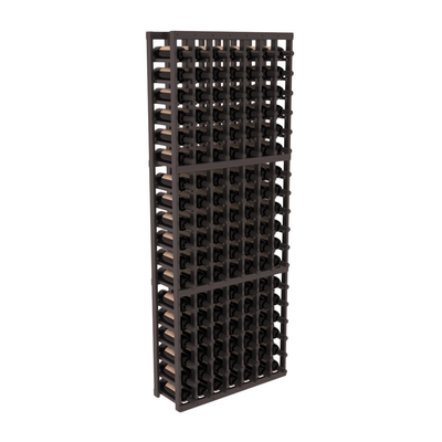 InstaCellar - 7 Column Standard Rack in Grand Mahogany Black stained with WineSafe™ Satin Sealant