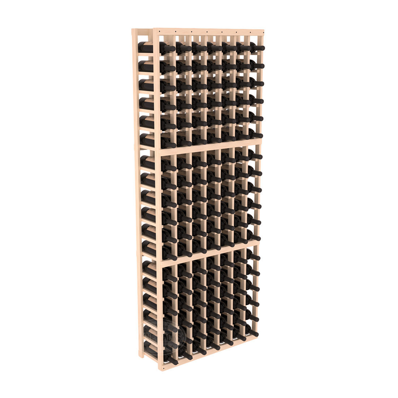 InstaCellar - 7 Column Standard Rack in Ponderosa Pine Unstained with WineSafe™ Satin Sealant
