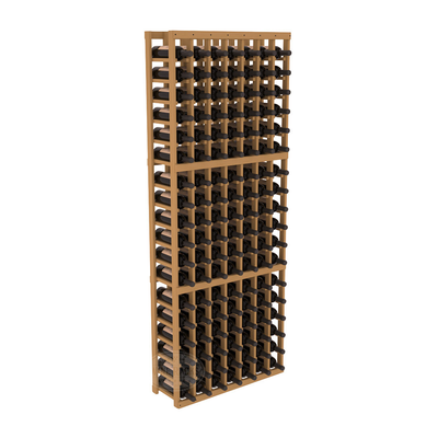 InstaCellar - 7 Column Standard Rack in Ponderosa Pine Oak stained without WineSafe™ Satin Sealant