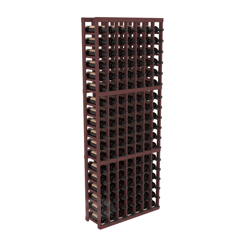 InstaCellar - 7 Column Standard Rack in Ponderosa Pine Walnut stained without WineSafe™ Satin Sealant