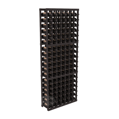 InstaCellar - 7 Column Standard Rack in Ponderosa Pine Black stained without WineSafe™ Satin Sealant