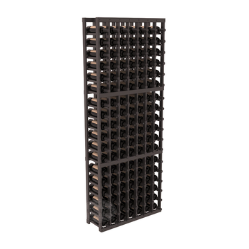 InstaCellar - 7 Column Standard Rack in Ponderosa Pine Black stained with WineSafe™ Satin Sealant