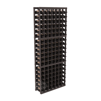 InstaCellar - 7 Column Standard Rack in Ponderosa Pine Black stained with WineSafe™ Satin Sealant
