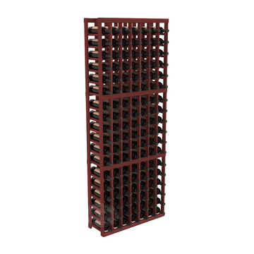 InstaCellar - 7 Column Standard Rack in Premium Redwood Cherry stained without WineSafe™ Satin Sealant