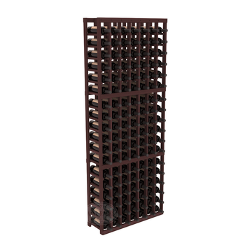 InstaCellar - 7 Column Standard Rack in Premium Redwood Walnut stained without WineSafe™ Satin Sealant