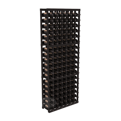 InstaCellar - 7 Column Standard Rack in Premium Redwood Black stained without WineSafe™ Satin Sealant