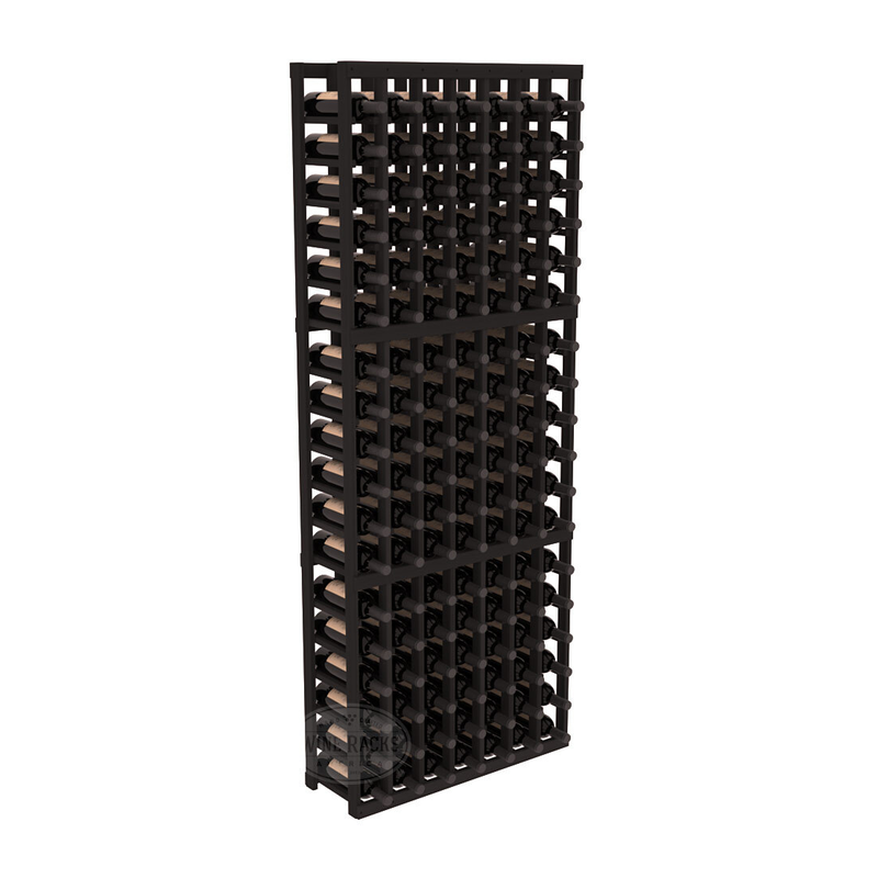 InstaCellar - 7 Column Standard Rack in Premium Redwood Black stained without WineSafe™ Satin Sealant