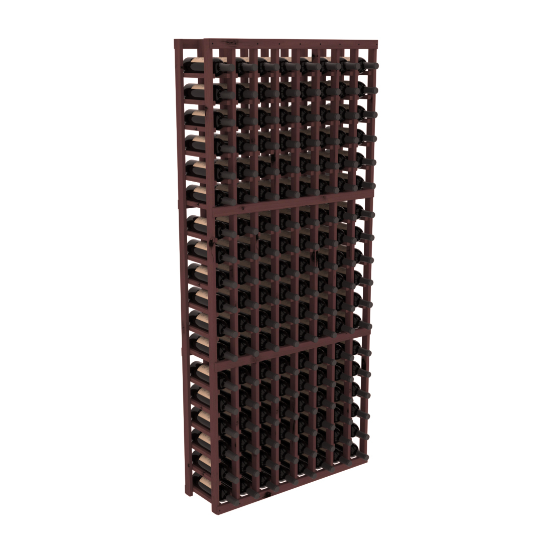 InstaCellar - 8 Column Standard Rack in Knotty Alder Walnut stained without WineSafe™ Satin Sealant