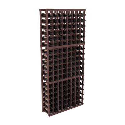 InstaCellar - 8 Column Standard Rack in Knotty Alder Walnut stained with WineSafe™ Satin Sealant