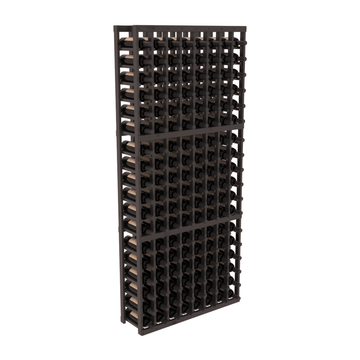 InstaCellar - 8 Column Standard Rack in Knotty Alder Black stained with WineSafe™ Satin Sealant