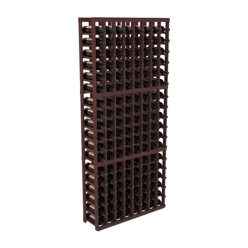 InstaCellar - 8 Column Standard Rack in Grand Mahogany Walnut stained without WineSafe™ Satin Sealant