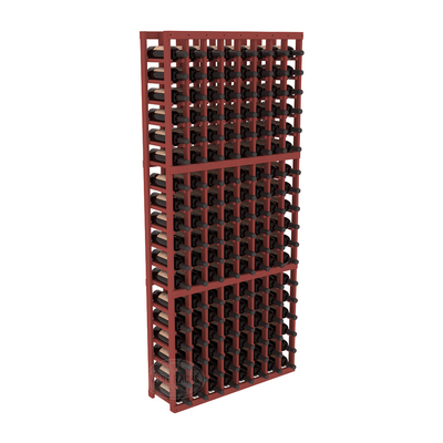 InstaCellar - 8 Column Standard Rack in Ponderosa Pine Cherry stained without WineSafe™ Satin Sealant