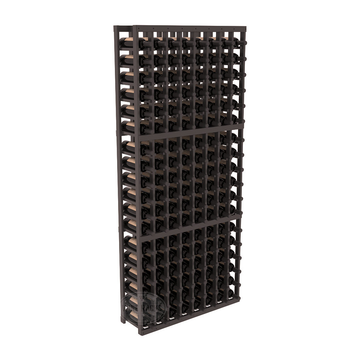InstaCellar - 8 Column Standard Rack in Ponderosa Pine Black stained with WineSafe™ Satin Sealant