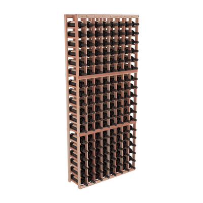 InstaCellar - 8 Column Standard Rack in Premium Redwood Unstained without WineSafe™ Satin Sealant