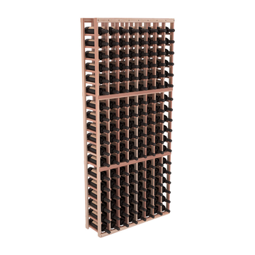 InstaCellar - 8 Column Standard Rack in Premium Redwood Unstained with WineSafe™ Satin Sealant