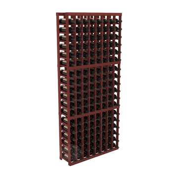 InstaCellar - 8 Column Standard Rack in Premium Redwood Cherry stained without WineSafe™ Satin Sealant
