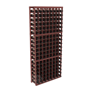 InstaCellar - 8 Column Standard Rack in Premium Redwood Cherry stained with WineSafe™ Satin Sealant